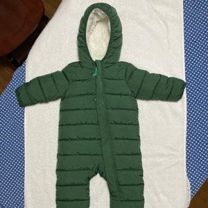 EUC Primary Baby Parka Puffer Suit 12-18 Mo